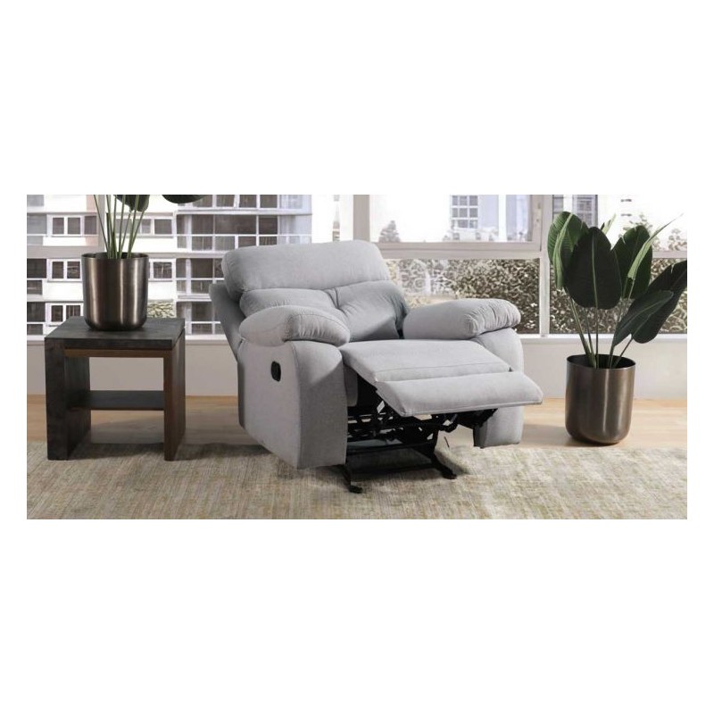 Sillón Reclinable con Mecedora Toronto Gris