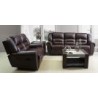 Sala de Piel Reclinable Magnus Plus Café