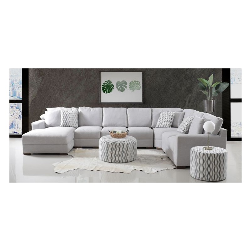 Sala Modular Amira Gris 5 Piezas